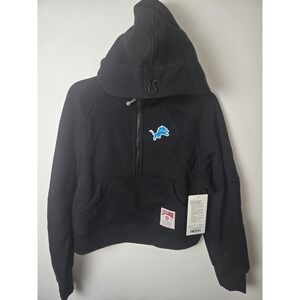 Lululemon Detroit Lions Scuba Oversized Half Zip Hoodie Black XS/S NEW